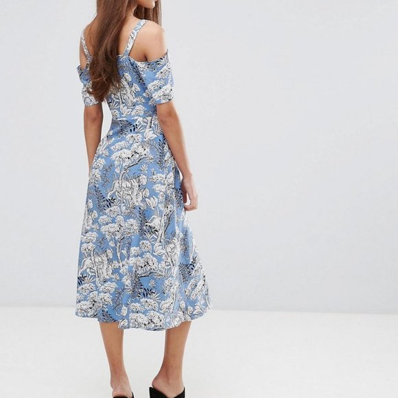 Warehouse tiger print dress Clearance